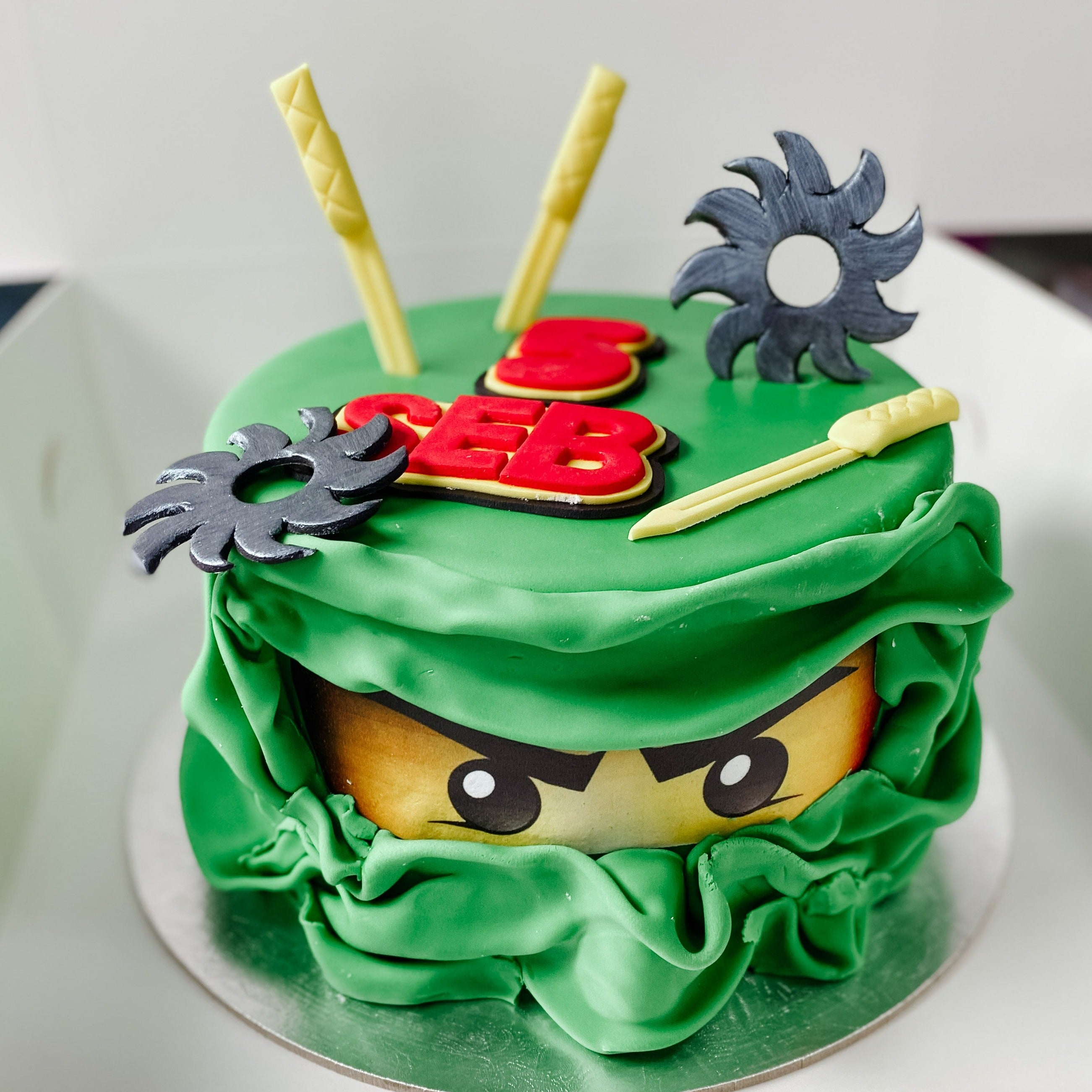 Frozen and Ninja Turtle Birthday Cake - Twist Me Pretty